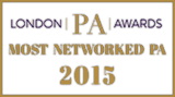 London PA Awards Most Networked PA 2015 Badge