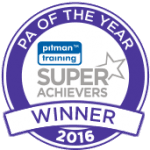 Pitman Trainings Super Achievers PA of the Year 2016 Winner Badge