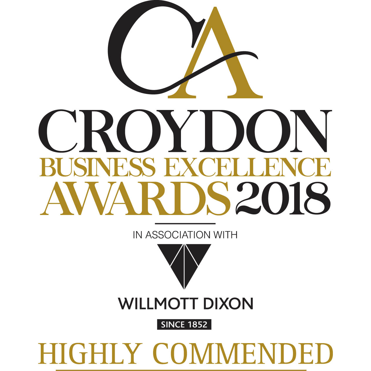Croydon Business Awards Highly Commended Badge