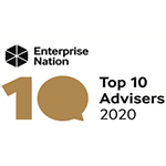 Enterprise Nation Top 10 Advisers Logo Jen Corcoran LinkedIn Training